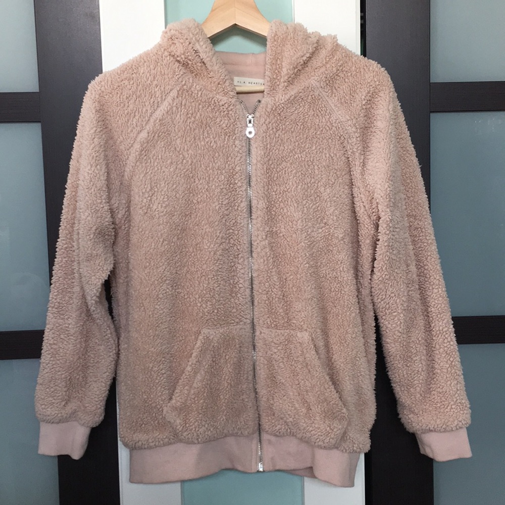 Pink fluffy jacket